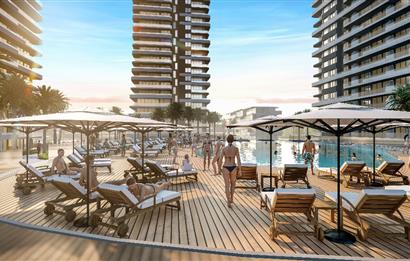 Kıbrıs İskele'nin En İyi Projesi Grand Sapphire Blu'da Ödeme Planlı Satılık Fırsat 3+1 Daire