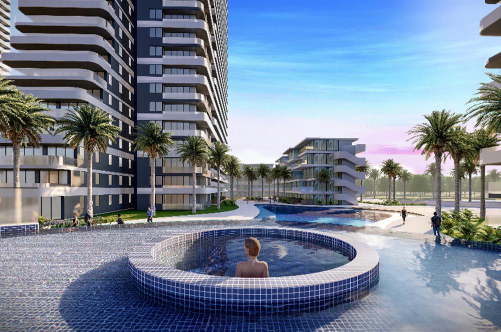 Kıbrıs İskele'nin En İyi Projesi Grand Sapphire Blu'da Ödeme Planlı Satılık 4+1 Penthouse Daire