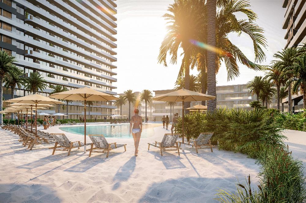 Kıbrıs İskele'nin En İyi Projesi Grand Sapphire Blu'da Ödeme Planlı Satılık Fırsat 1+1 Daire