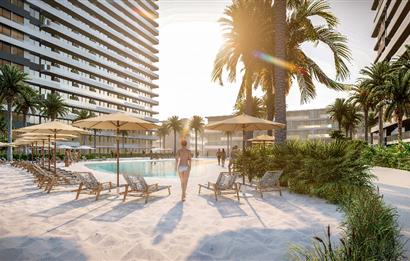 Kıbrıs İskele'nin En İyi Projesi Grand Sapphire Blu'da Ödeme Planlı Satılık Fırsat 1+1 Daire