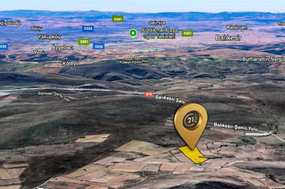 C21 LOCA'DAN BALIKESİR KARABEYLER'DE TARLA 