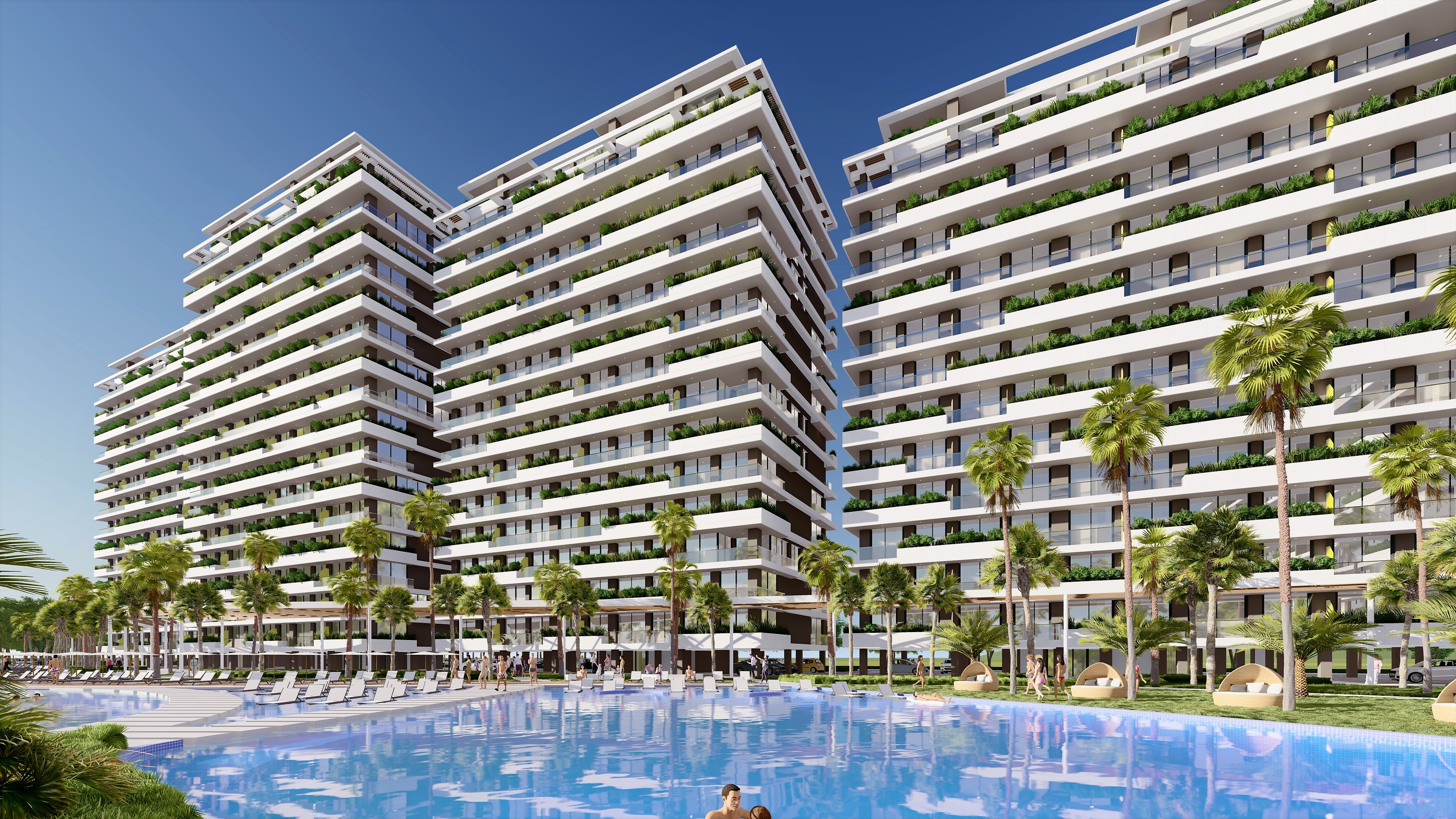 Kıbrıs İskele'nin En Prestijli Projesi F Blokta Satılık 2+1 Penthouse Daireler