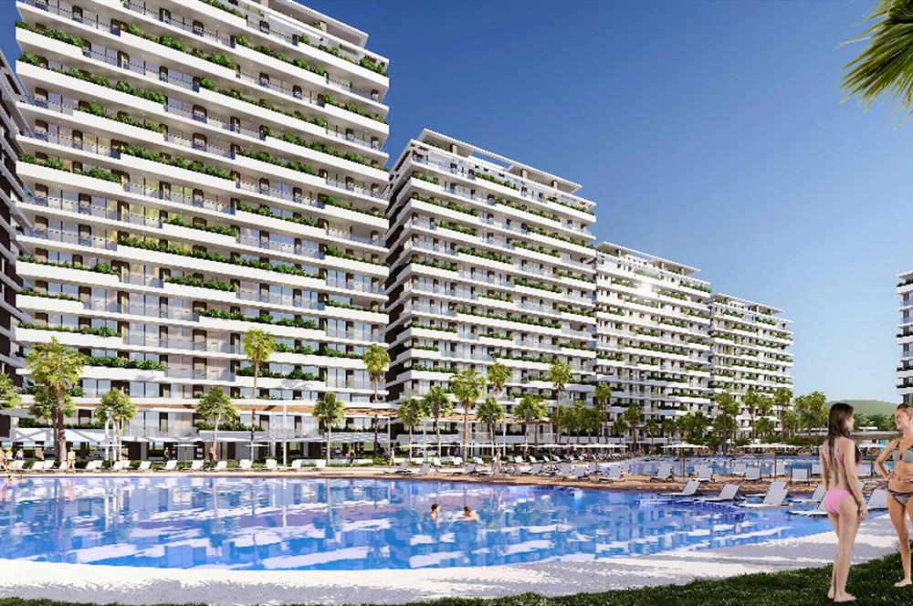 Kıbrıs İskele'nin En Prestijli Projesi F Blokta Satılık 1+1 Daireler