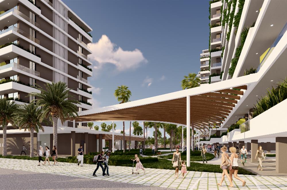 Kıbrıs İskele'nin En Prestijli Projesi F Blokta Satılık 1+1 Daireler