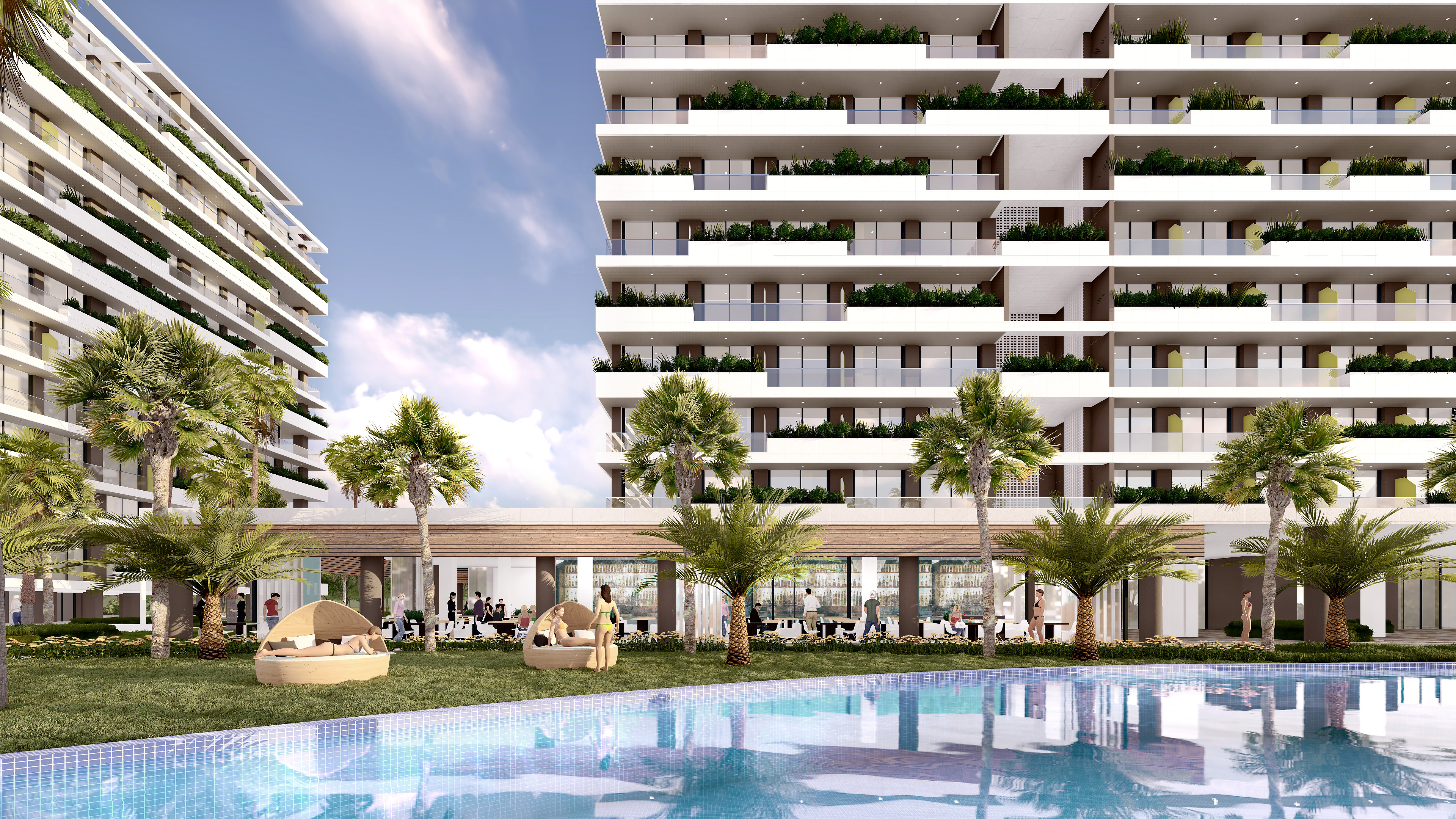 Kıbrıs İskele'nin En Prestijli Projesi F Blokta Satılık 3+1 Penthouse Daireler