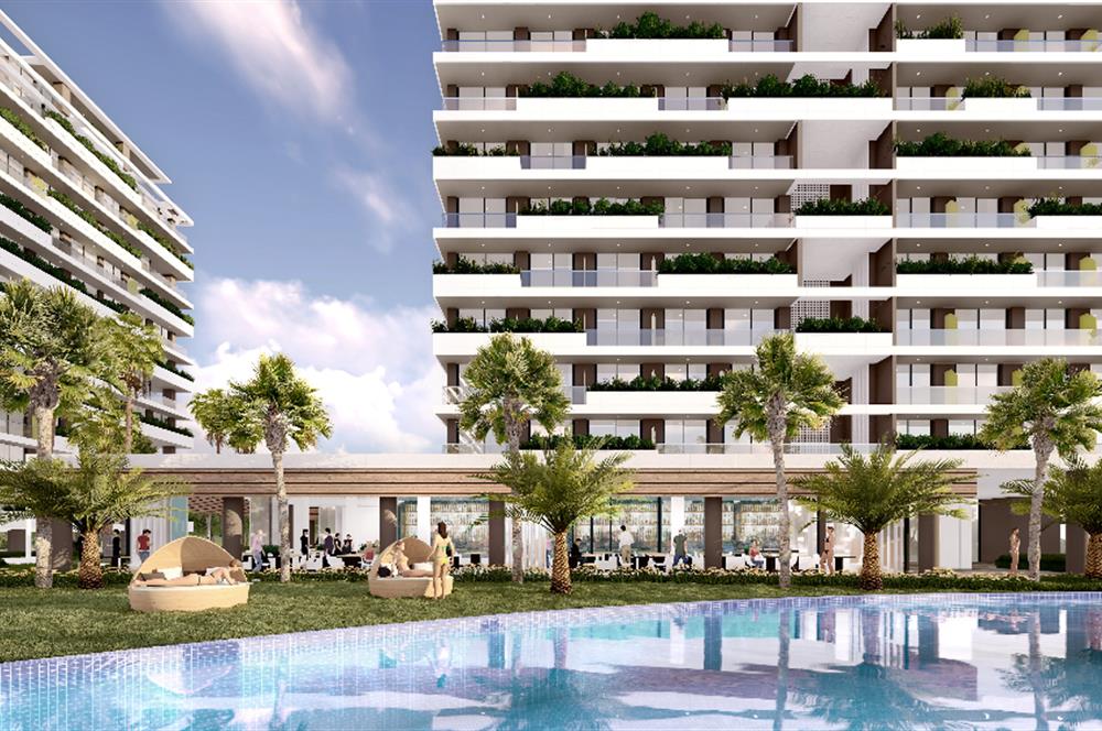 Kıbrıs İskele'nin En Prestijli Projesi F Blokta Satılık 1+1 Daireler