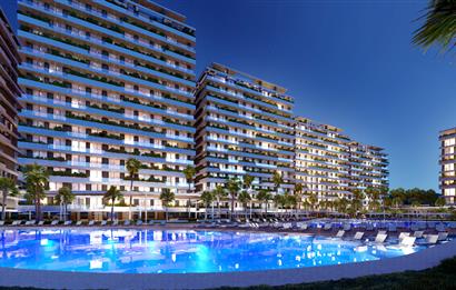 Kıbrıs İskele'nin En Prestijli Projesi F Blokta Satılık 4+1 Penthouse Daireler