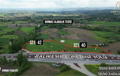 CENTURY 21 BAL'DAN EDREMİT ASFALTINA CEPHE SATILIK TARLA 