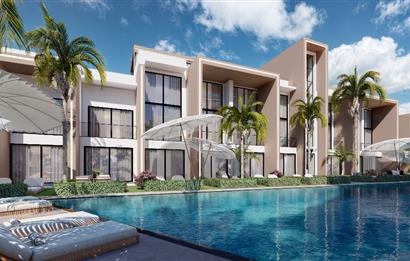 Kıbrıs Ötüken'de Ultra Lüks Lagün Havuzlu Sitede Satılık 1+0 Stüdyo Daireler