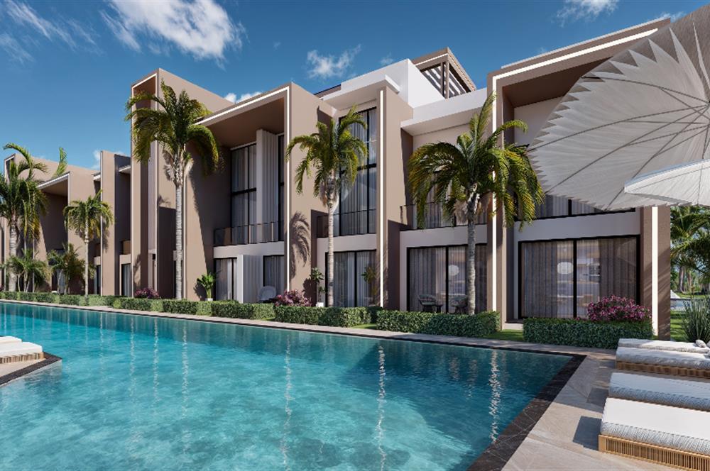 Kıbrıs Ötüken'de Ultra Lüks Lagün Havuzlu Sitede Satılık 1+1 Penthouse Daireler