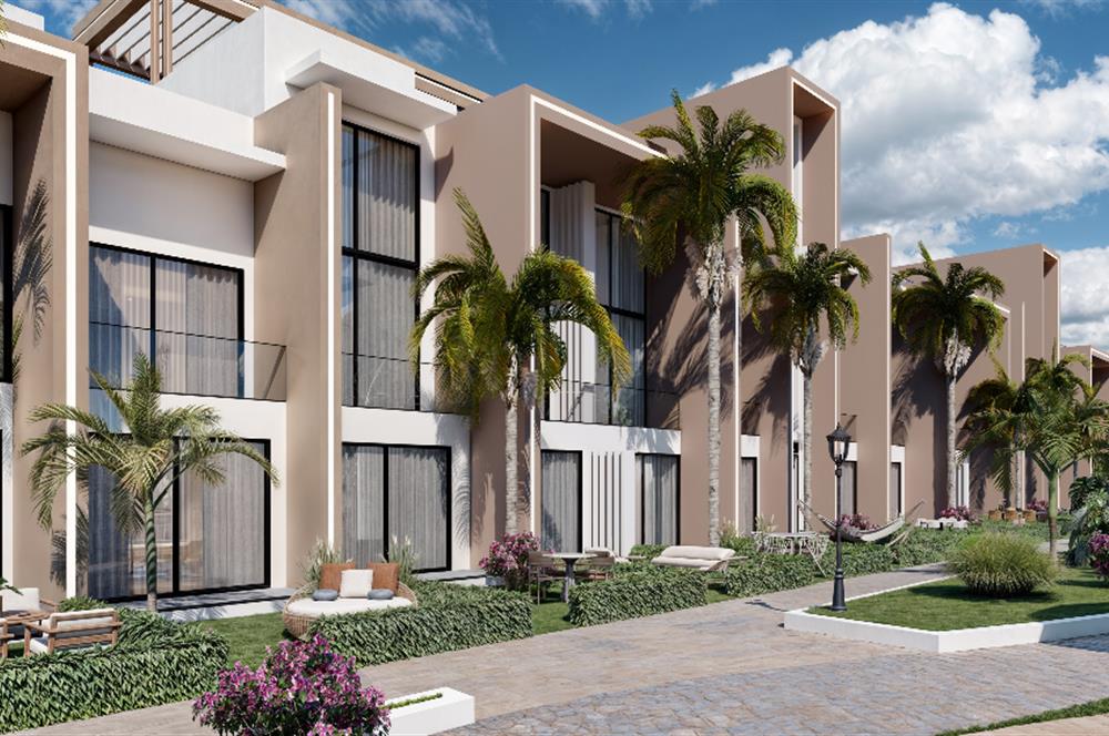 Kıbrıs Ötüken'de Ultra Lüks Lagün Havuzlu Sitede Satılık 1+1 Penthouse Daireler