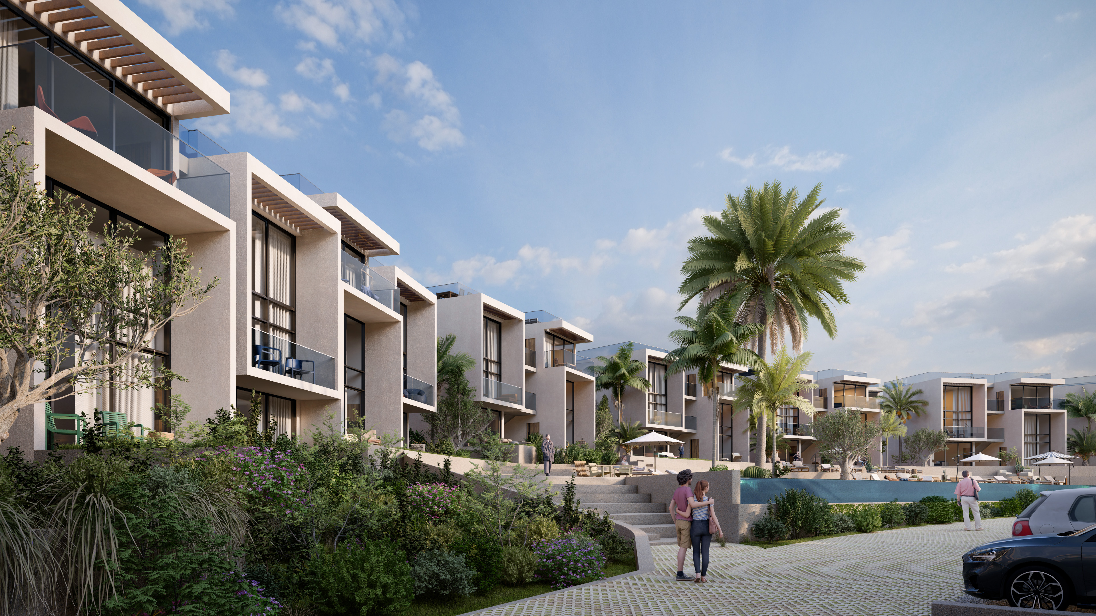 KKTC Girne Esentepe'nin En Lüks Projesinde Site İçerisinde Satılık 2+1 Loft Penthouse Daire