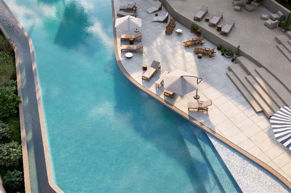 KKTC Girne Esentepe'nin En Lüks Projesinde Site İçerisinde Denize Sıfır Satılık 1+1 Fırsat Penthouse