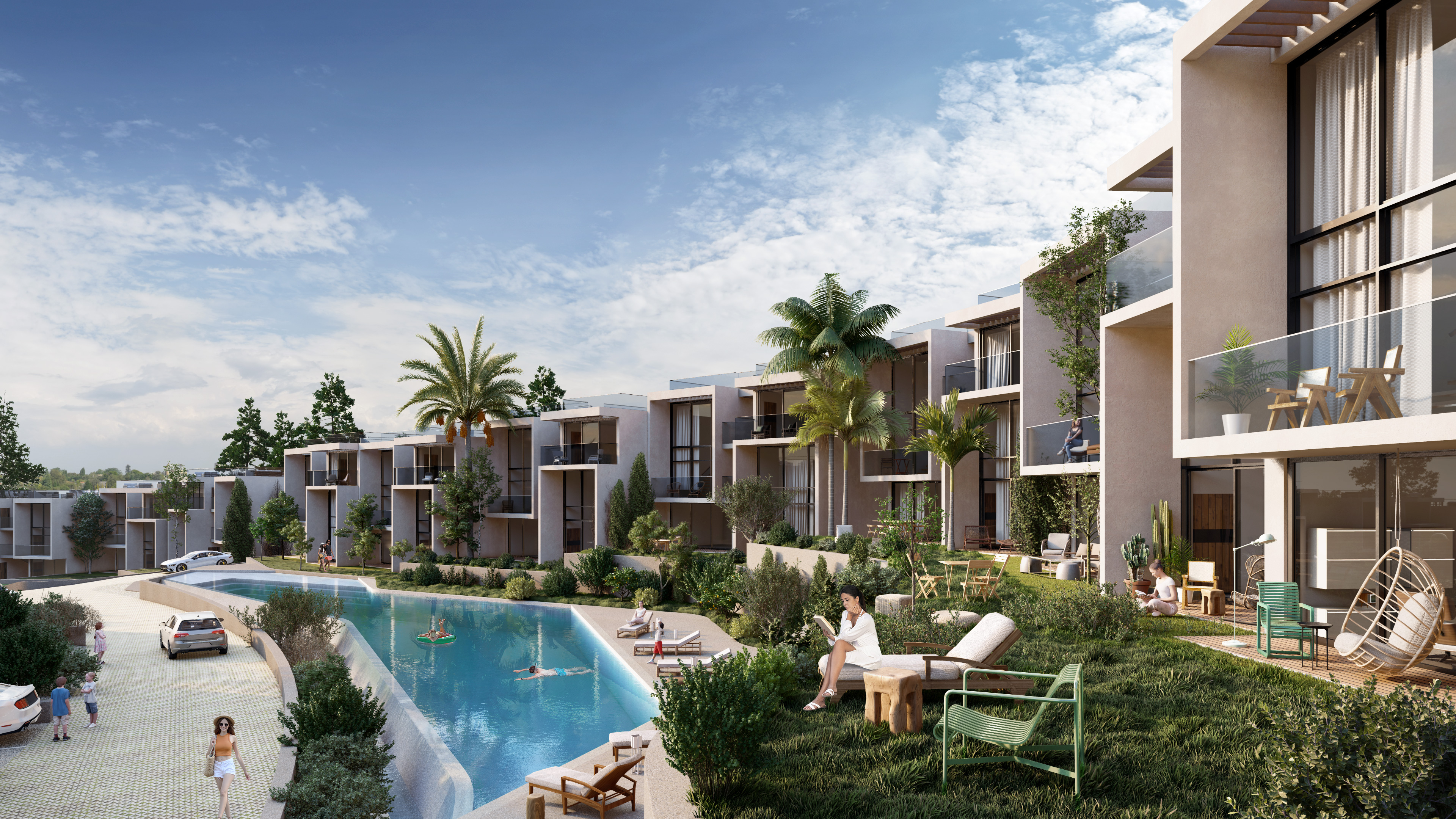 KKTC Girne Esentepe'nin En Lüks Projesinde Site İçerisinde Denize Sıfır Satılık 1+1 Fırsat Poolhouse