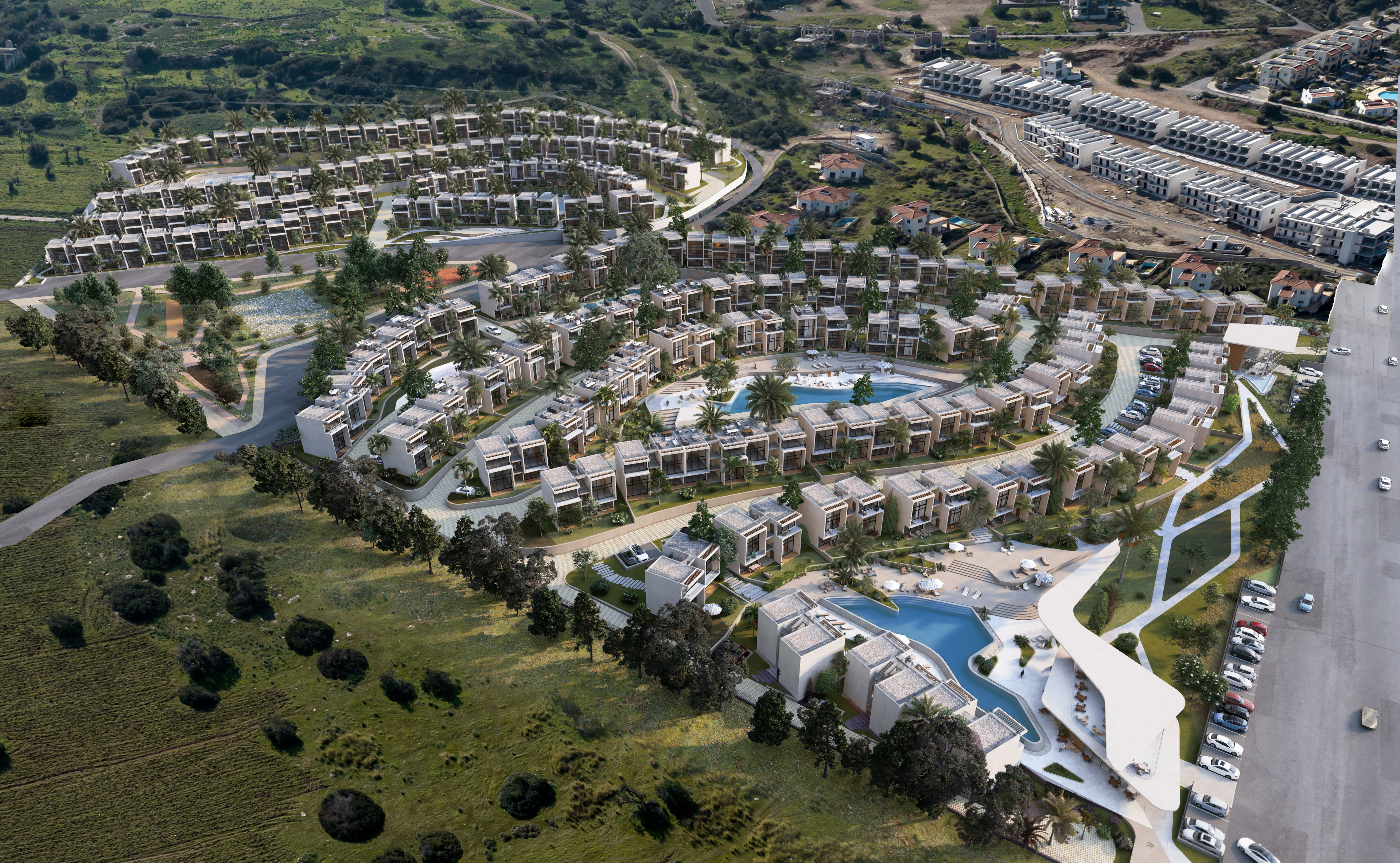 KKTC Girne Esentepe'nin En Lüks Projesinde Site İçerisinde Denize Sıfır Satılık 1+1 Fırsat Penthouse