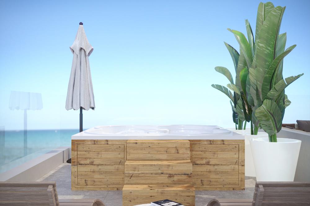 KKTC Girne Esentepe'nin En Lüks Projesinde Site İçerisinde Satılık 2+1 Loft Penthouse Daire