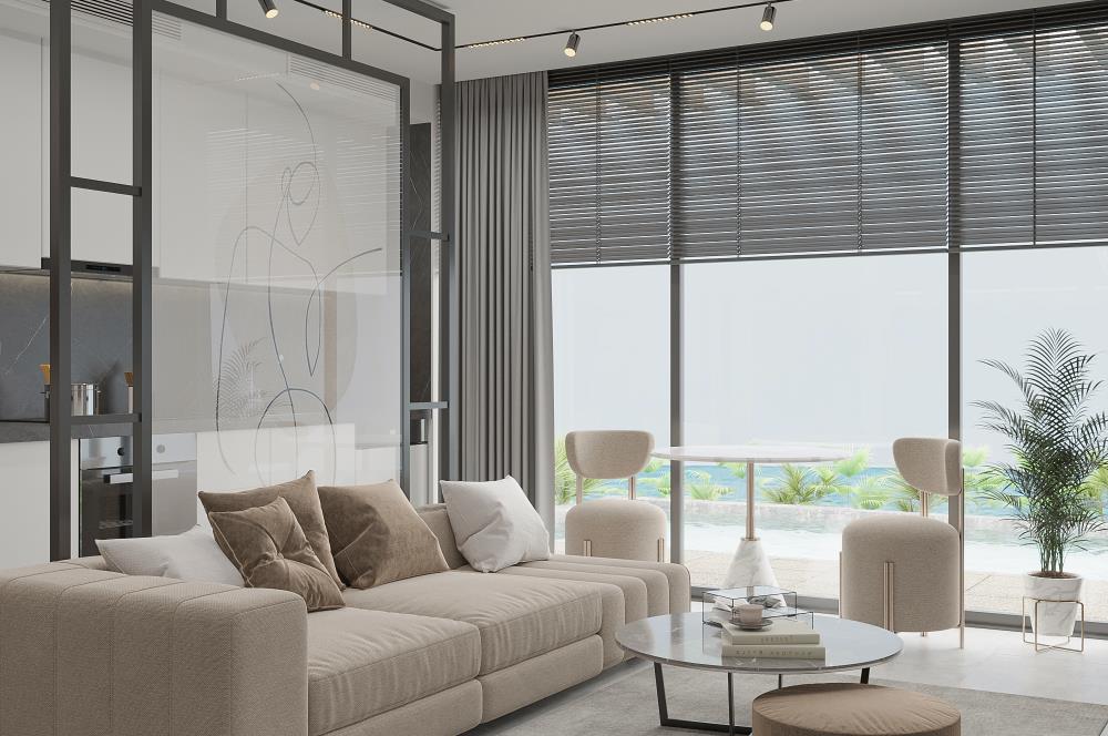 KKTC Girne Esentepe'nin En Lüks Projesinde Site İçerisinde Satılık 1+0 Fırsat Penthouse Stüdyo Daire