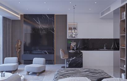 Kıbrıs İskele'nin En İyi Projesi Grand Sapphire Blu'da Ödeme Planlı Satılık Fırsat Stüdyo Daire