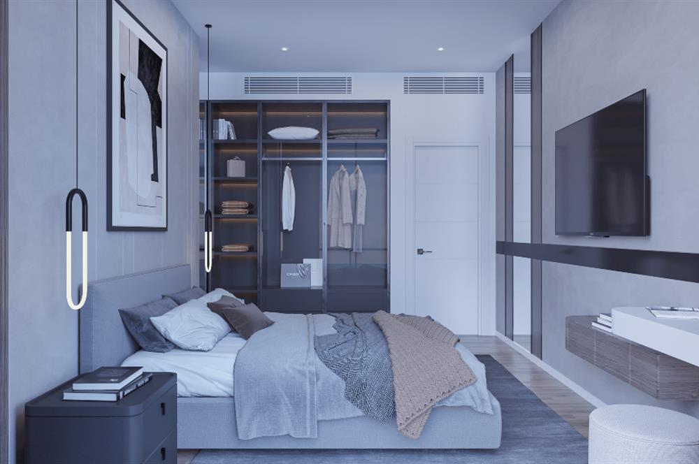 Kıbrıs İskele'nin En İyi Projesi Grand Sapphire Blu'da Ödeme Planlı Satılık Fırsat 1+1 Daire