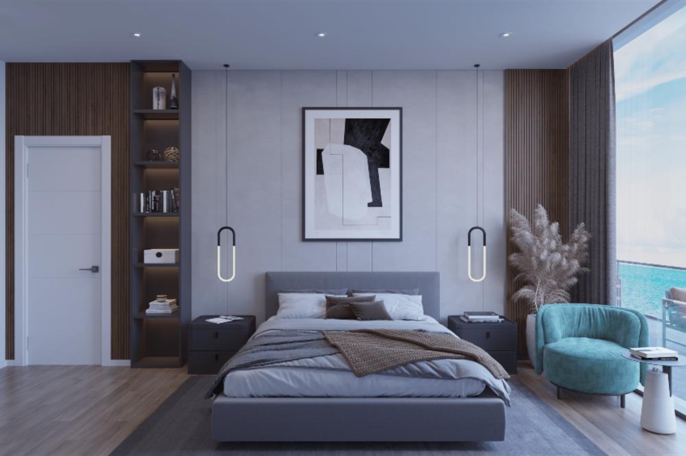 Kıbrıs İskele'nin En İyi Projesi Grand Sapphire Blu'da Ödeme Planlı Satılık Fırsat 2+1 Daire