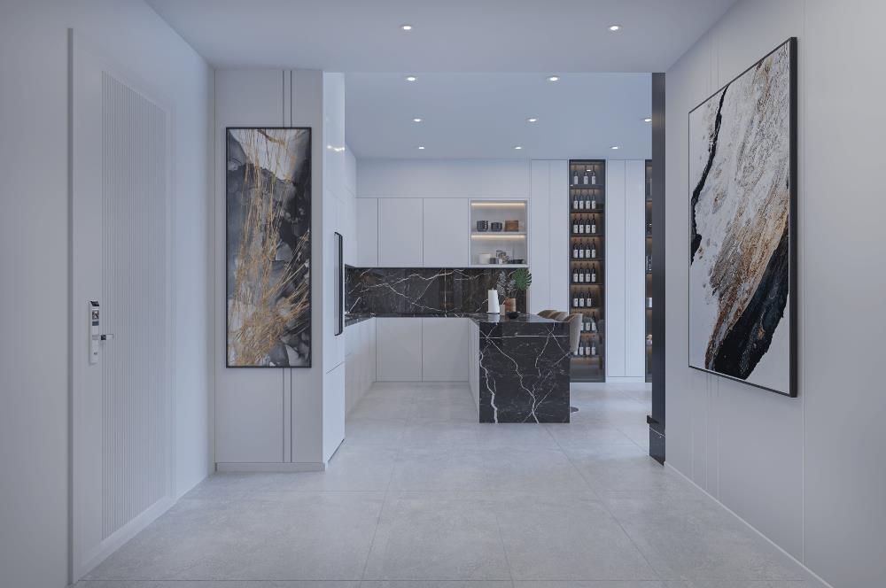 Kıbrıs İskele'nin En İyi Projesi Grand Sapphire Blu'da Ödeme Planlı Satılık 4+1 Penthouse Daire
