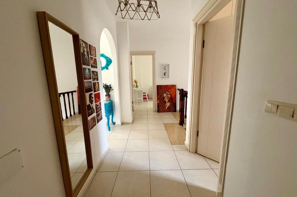 Bodrum, Gündoğan'da Plajlara Yakın, Deniz Manzaralı, Satılık Bahçe Dubleksi