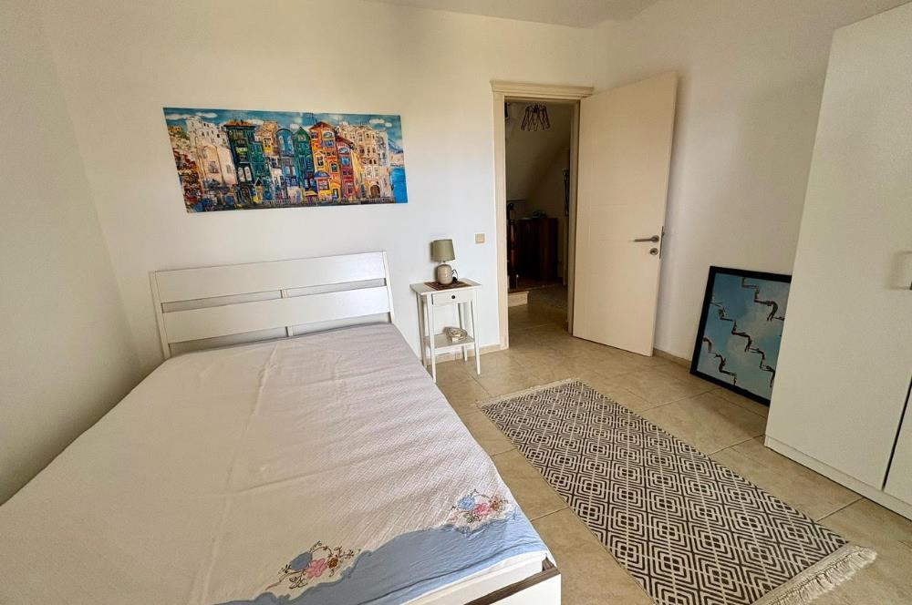 Bodrum, Gündoğan'da Plajlara Yakın, Deniz Manzaralı, Satılık Bahçe Dubleksi