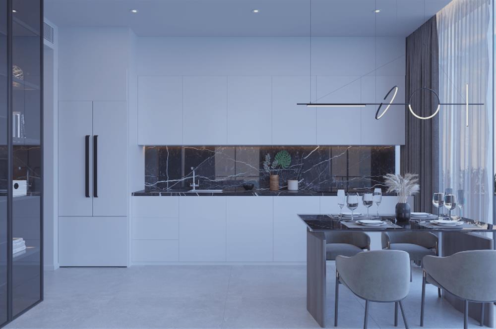 Kıbrıs İskele'nin En İyi Projesi Grand Sapphire Blu'da Ödeme Planlı Satılık Fırsat 2+1 Daire