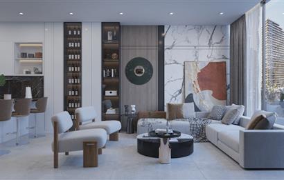 Kıbrıs İskele'nin En İyi Projesi Grand Sapphire Blu'da Ödeme Planlı Satılık Fırsat 3+1 Daire