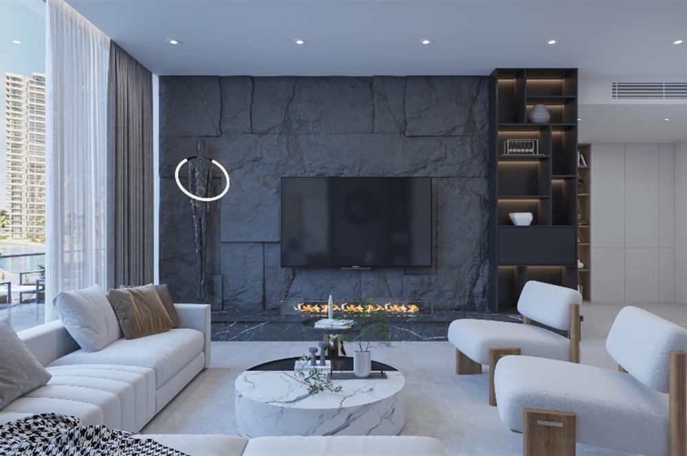 Kıbrıs İskele'nin En İyi Projesi Grand Sapphire Blu'da Ödeme Planlı Satılık Fırsat 3+1 Daire