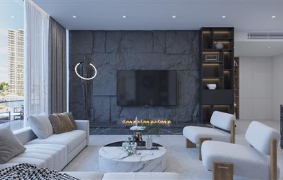 Kıbrıs İskele'nin En İyi Projesi Grand Sapphire Blu'da Ödeme Planlı Satılık Fırsat 3+1 Daire