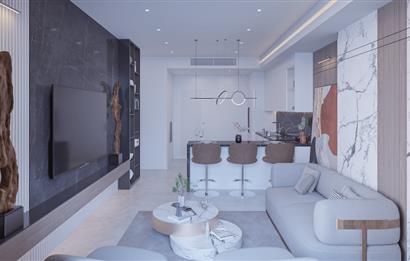 Kıbrıs İskele'nin En İyi Projesi Grand Sapphire Blu'da Ödeme Planlı Satılık Fırsat 1+1 Daire