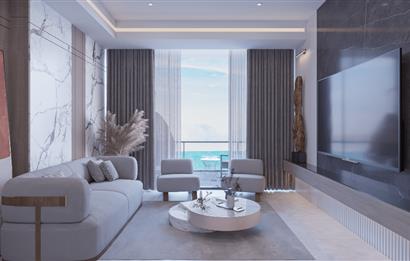Kıbrıs İskele'nin En İyi Projesi Grand Sapphire Blu'da Ödeme Planlı Satılık Fırsat 1+1 Daire