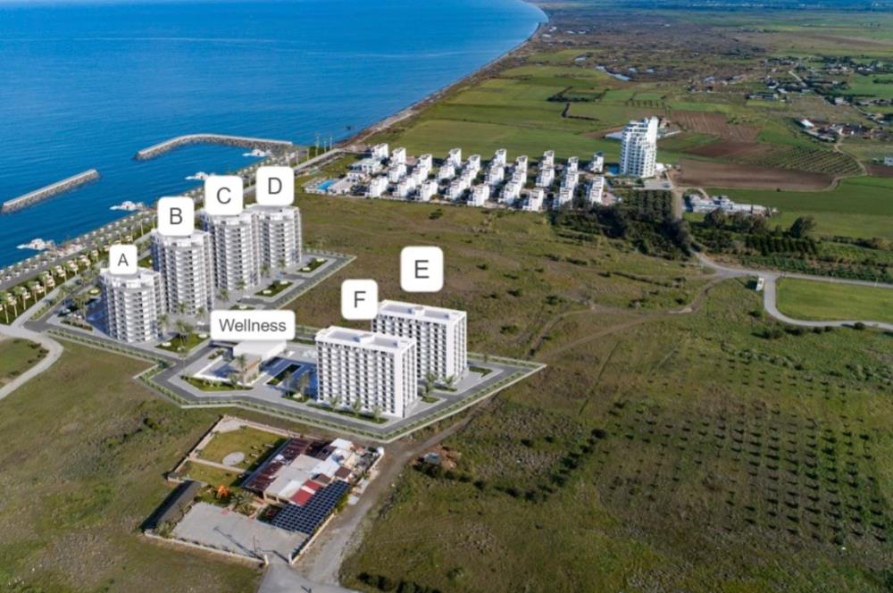 Kıbrıs Lefke'de Dedeman Kalitesi ile Denize Sıfır 1+1 Daire