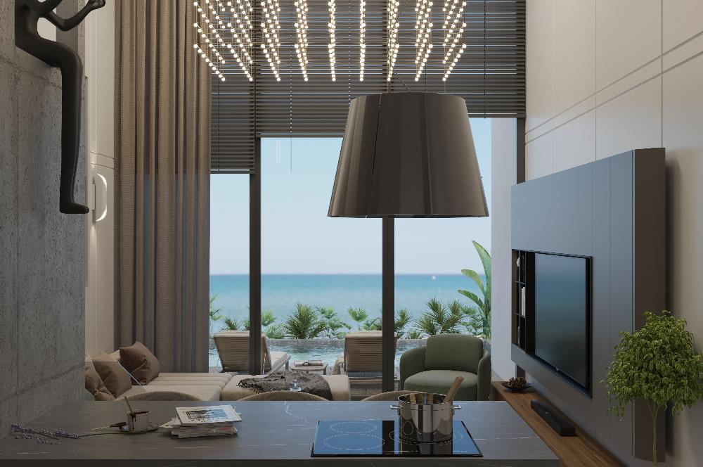 KKTC Girne Esentepe'nin En Lüks Projesinde Site İçerisinde Satılık 2+1 Loft Penthouse Daire