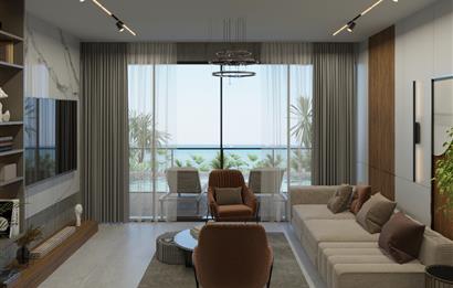 KKTC Girne Esentepe'nin En Lüks Projesinde Site İçerisinde Denize Sıfır Satılık 1+1 Fırsat Poolhouse