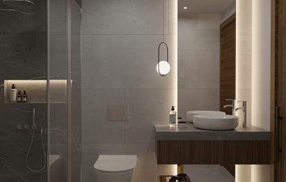 KKTC Girne Esentepe'nin En Lüks Projesinde Site İçerisinde Satılık 2+1 Loft Penthouse Daire