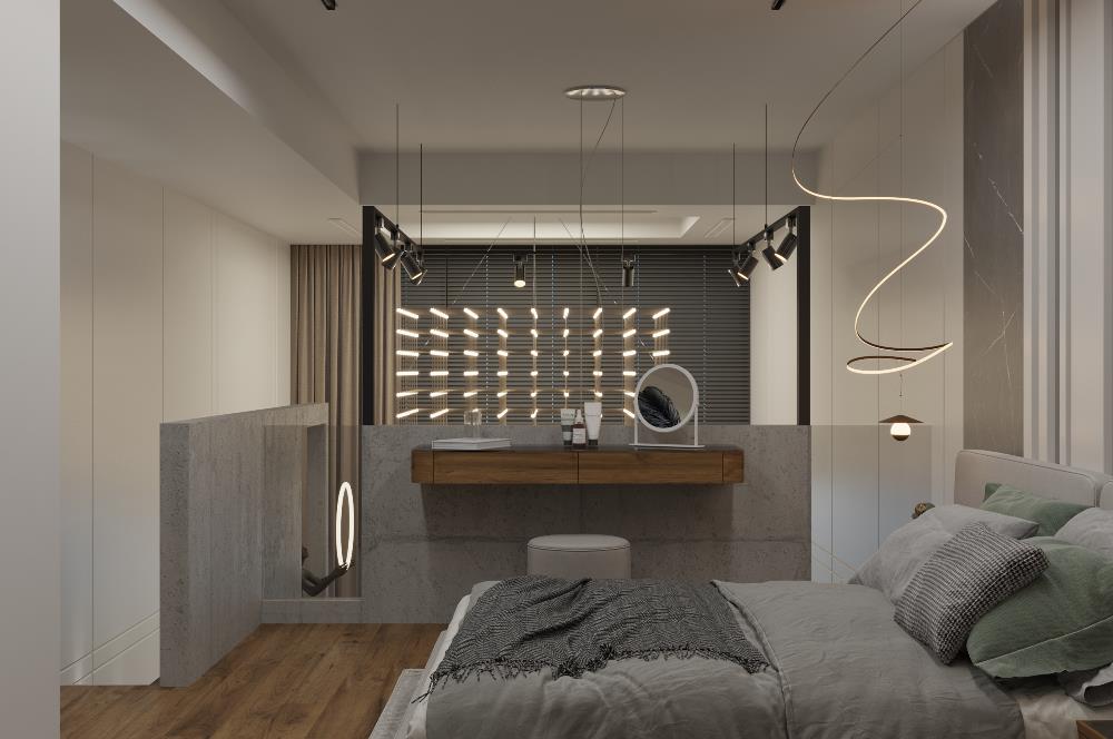 KKTC Girne Esentepe'nin En Lüks Projesinde Site İçerisinde Satılık 2+1 Loft Penthouse Daire