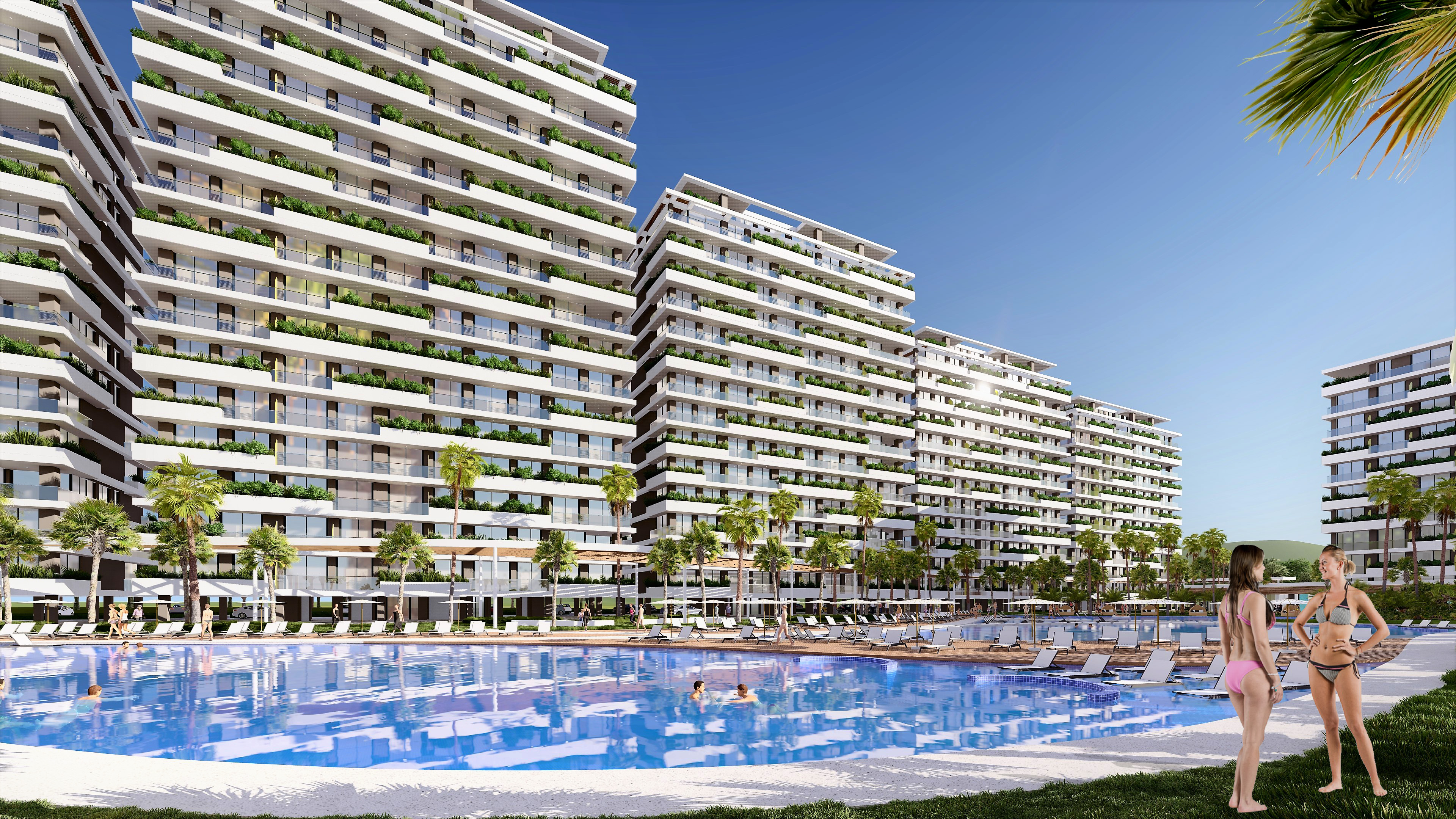 Kıbrıs İskele'nin En Prestijli Projesi F Blokta Satılık 4+1 Penthouse Daireler