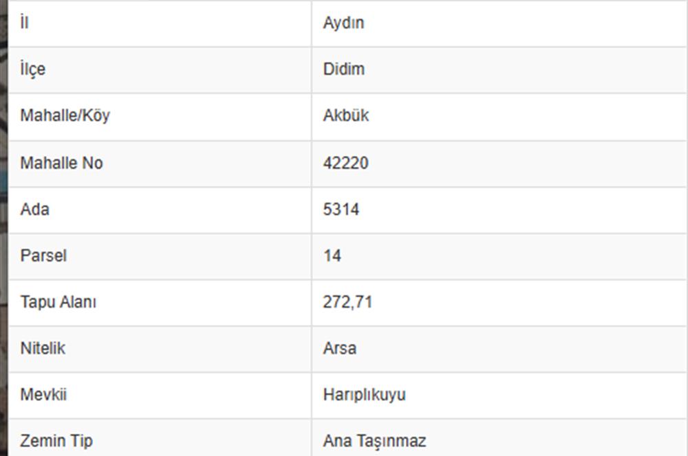 DİDİM AKBÜK'TE SATILIK ARSA