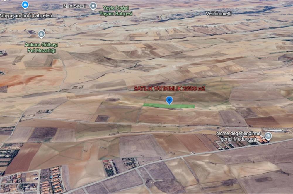 KOPARAN DA SATILIK 25500 m2 TEK TAPU YATIRIMLIK ARSA 