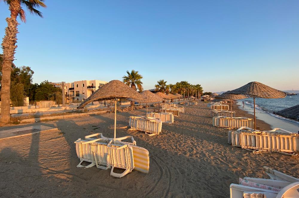 Bodrum Kadıkalesi Sahilinde Özel Kum Plajlı Site İçinde Denize 150m Mesafede Full Eşyalı Kiralık Dubleks Yazlık