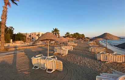 Bodrum Kadıkalesi Sahilinde Özel Kum Plajlı Site İçinde Denize 150m Mesafede Full Eşyalı Kiralık Dubleks Yazlık