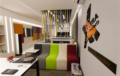 Emsalsiz Özel Tasarım Eşyalı Ofis Katı