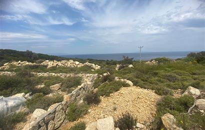 Karaburun da kapanmaz deniz manzaralı Tarla