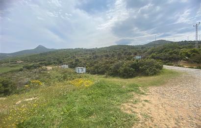 Karaburun da kapanmaz deniz manzaralı Tarla