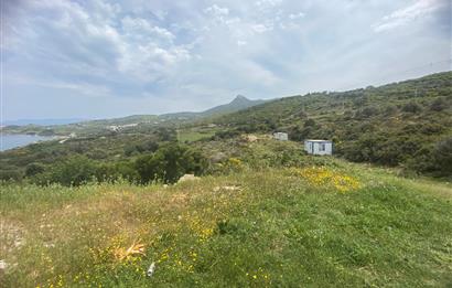 Karaburun da kapanmaz deniz manzaralı Tarla