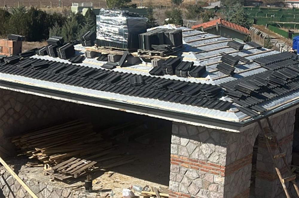 GÖLBAŞI OĞULBEY'DE ÖZEL YAPIM TAŞ EVİ BULUNAN HOBİ BAHÇESİ !!!