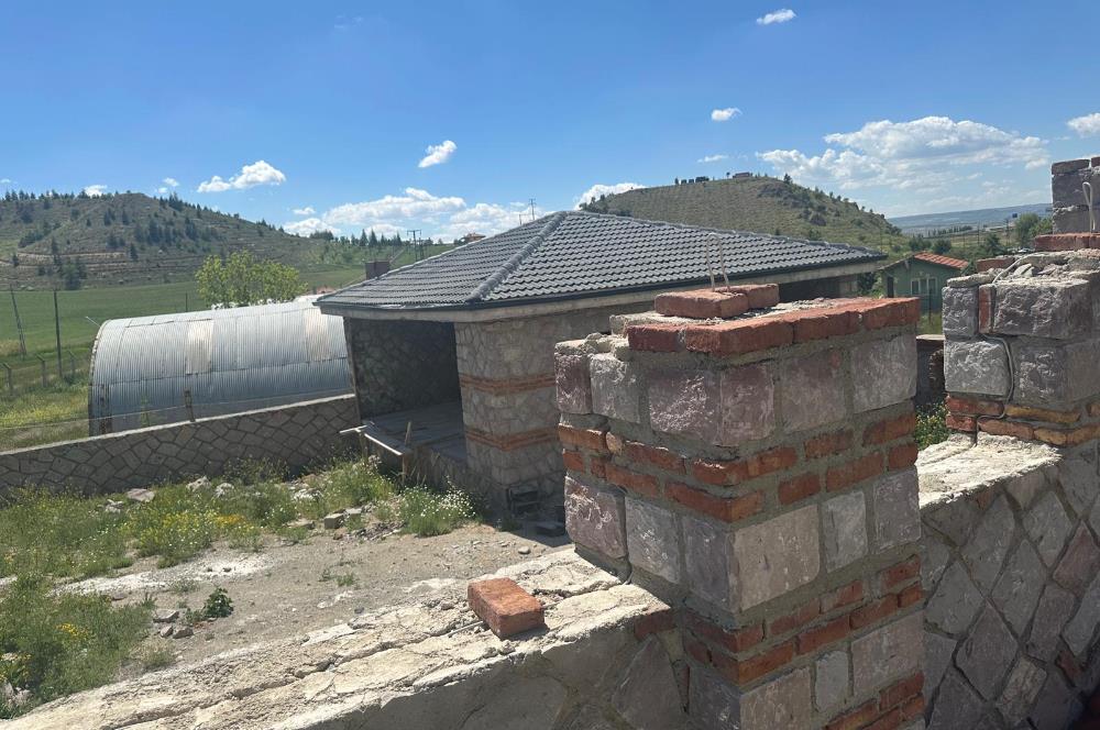 GÖLBAŞI OĞULBEY'DE ÖZEL YAPIM TAŞ EVİ BULUNAN HOBİ BAHÇESİ !!!
