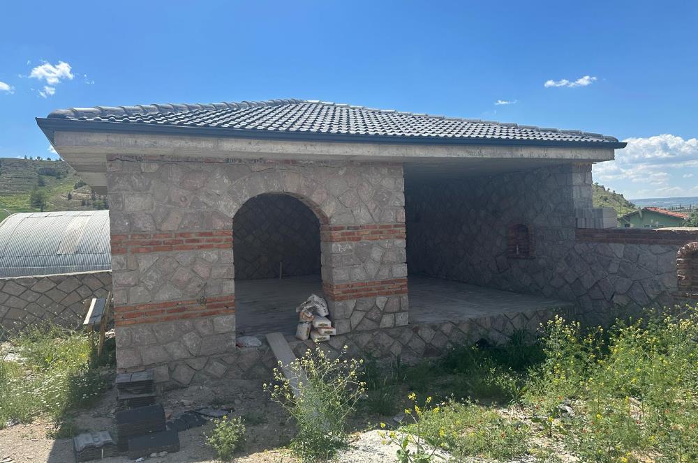 GÖLBAŞI OĞULBEY'DE ÖZEL YAPIM TAŞ EVİ BULUNAN HOBİ BAHÇESİ !!!